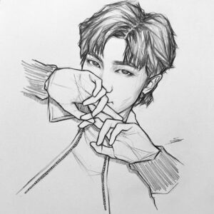 RM drawing namjoon