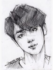 A cute and easy sketch of Jin
