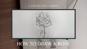 drawing of a realistic rose drawing tutorial on how to draw a rose